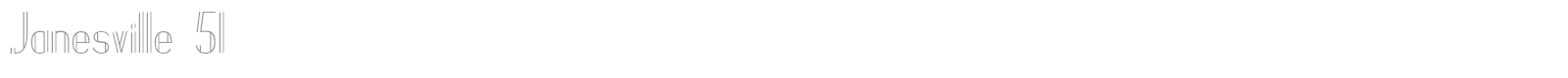 Janesville 51 font preview