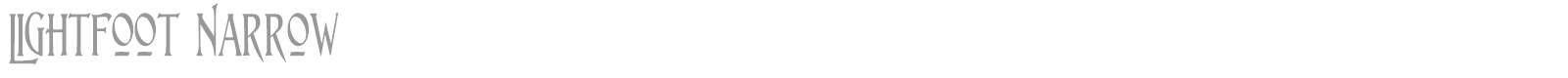 Lightfoot font preview