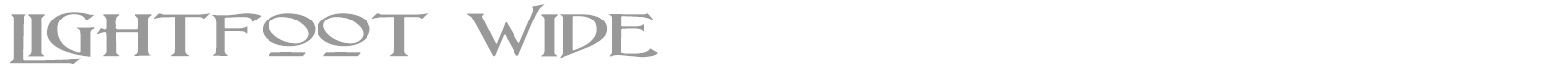 Lightfoot font preview