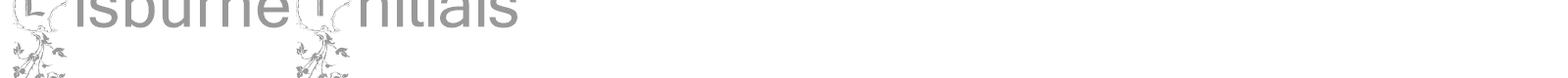 Lisburne Initials font preview