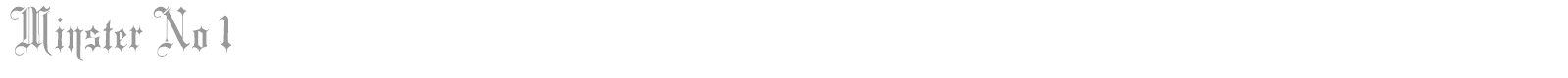 Minster font preview