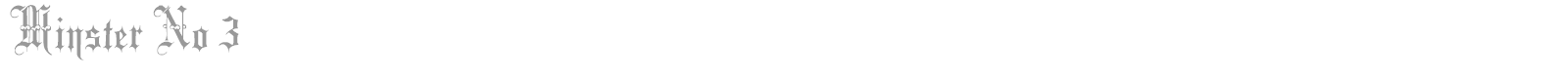 Minster font preview