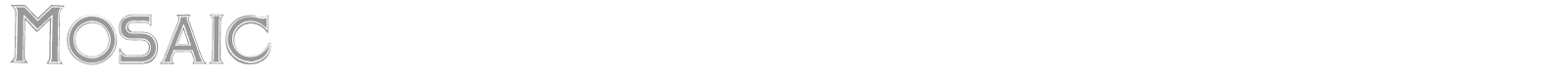 Mosaic font preview
