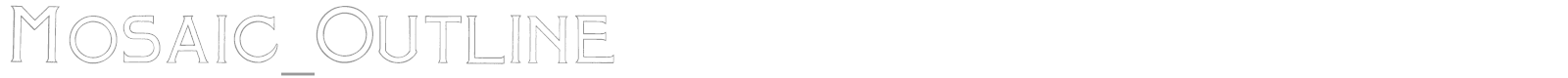 Mosaic font preview