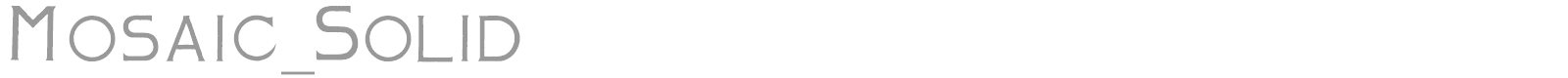 Mosaic font preview