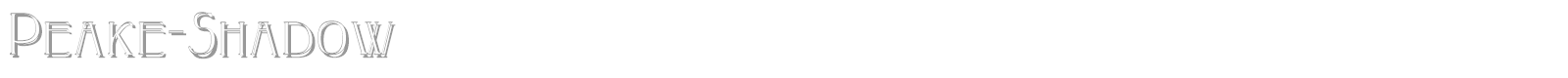 Peake font preview