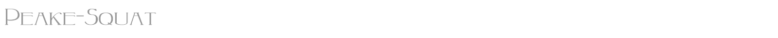 Peake font preview