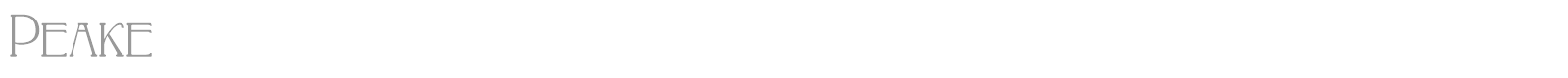 Peake font preview