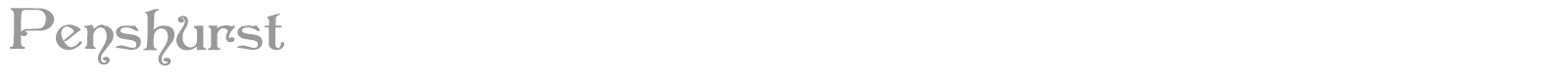 Penshurst font preview