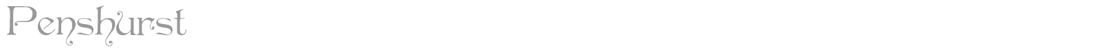 Penshurst font preview