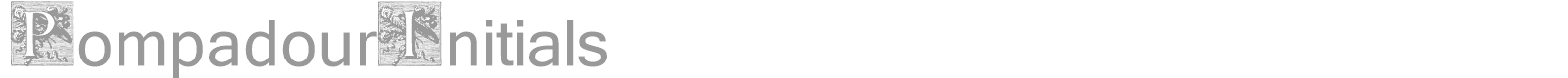 Pompadour Initials font preview