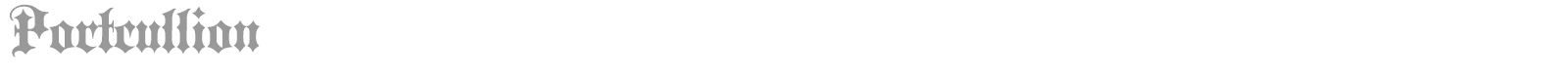Portcullion font preview