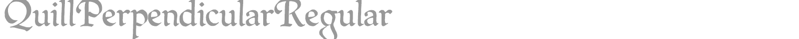 Quill Regular font preview