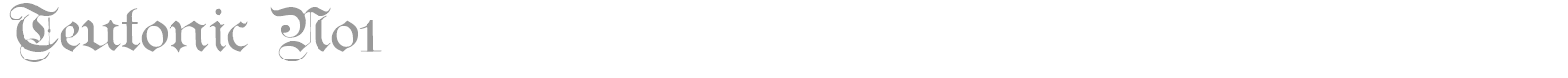 Teutonic font preview
