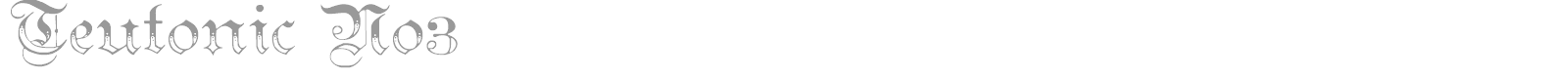Teutonic font preview