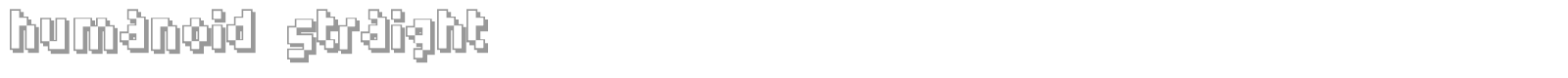 Humanoid font preview