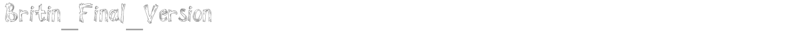 Britin font preview