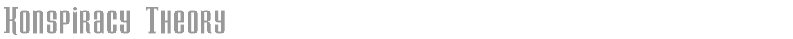 Konspiracy Theory font preview