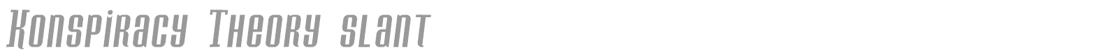 Konspiracy Theory font preview