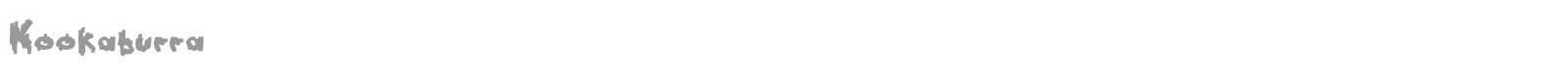 Kookaburra font preview