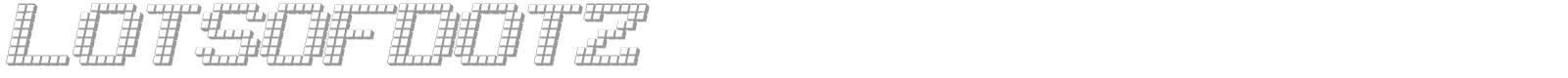 LotsOfDotz font preview