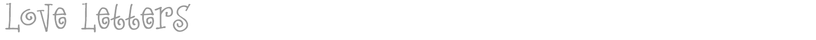 Love Letters font preview