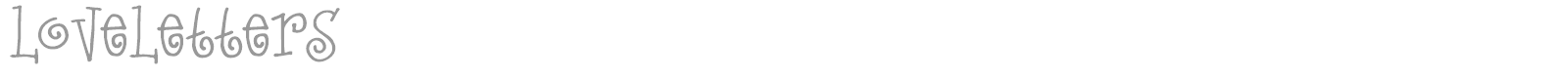 Love Letters font preview