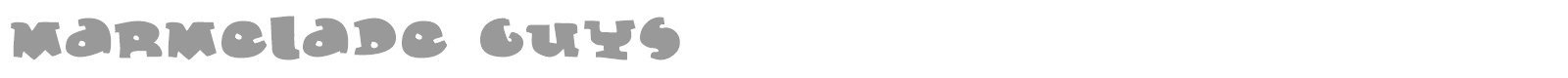 Marmelade Guys font preview