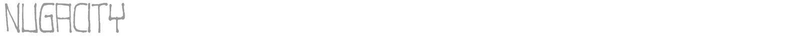 Nugacity font preview