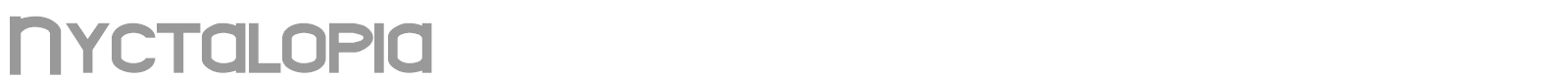 Nyctalopia font preview