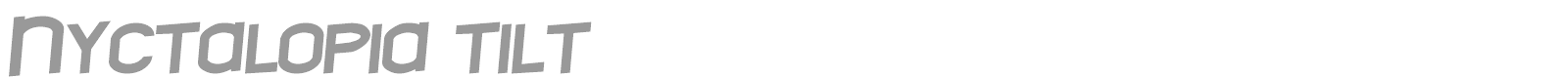 Nyctalopia font preview