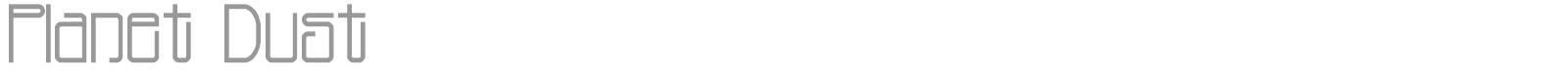 Planet Dust font preview