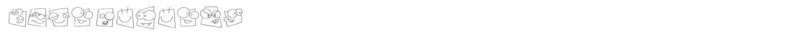 Square Heads font preview