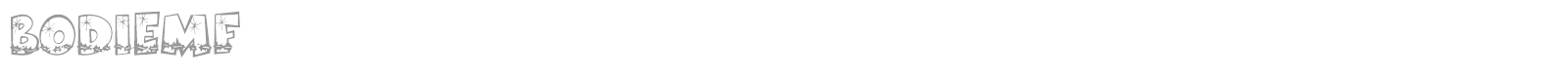 Bodie MF Holly font preview