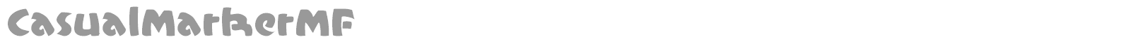 Casual Marker MF font preview