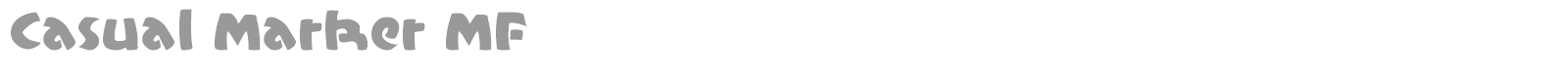 Casual Marker MF font preview