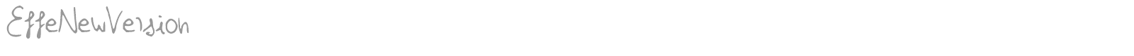 Effe New Version font preview
