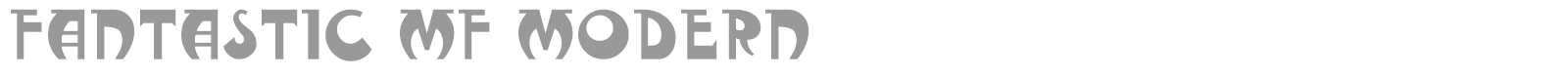 Fantastic MF Modern font preview