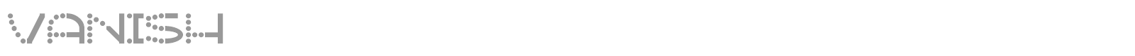Vanish font preview