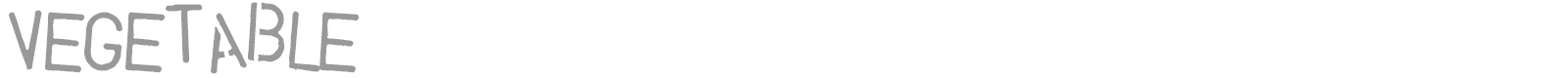 Vegetable font preview