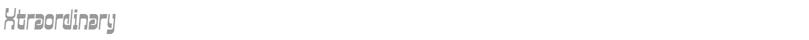 Xtraordinary font preview