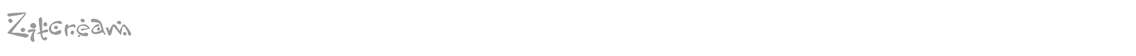 Zit Cream font preview