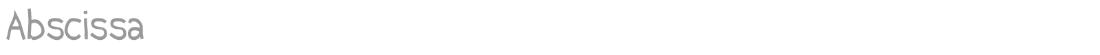 Abscissa font preview