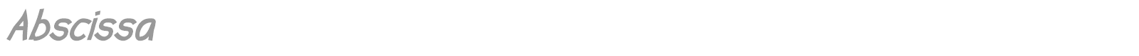 Abscissa font preview