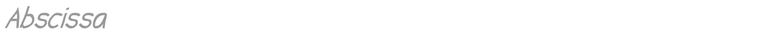 Abscissa font preview