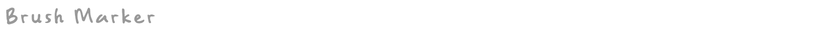 Brush Marker font preview