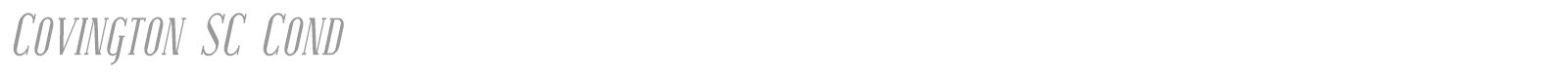Covington SC font preview