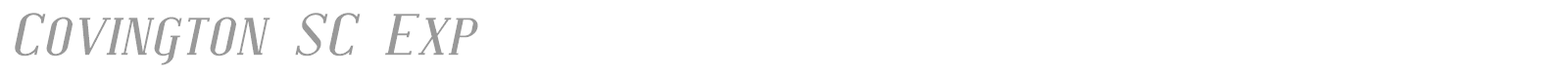 Covington SC font preview