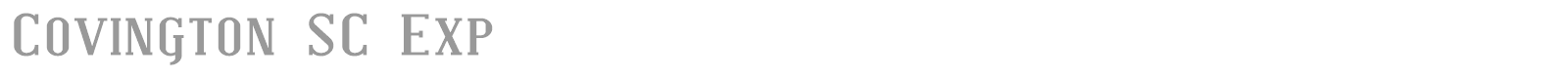 Covington SC font preview