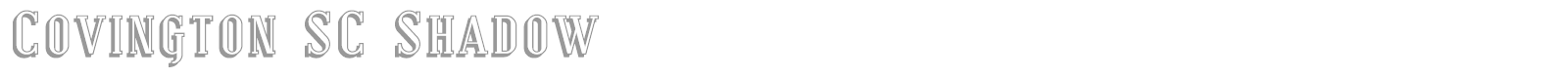 Covington SC font preview